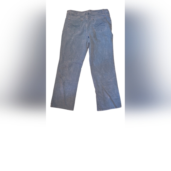 Faded Glory Corduroy Pants Light Blue Sz 18W Stretch Fall Game Night Plus Size - Picture 3 of 4